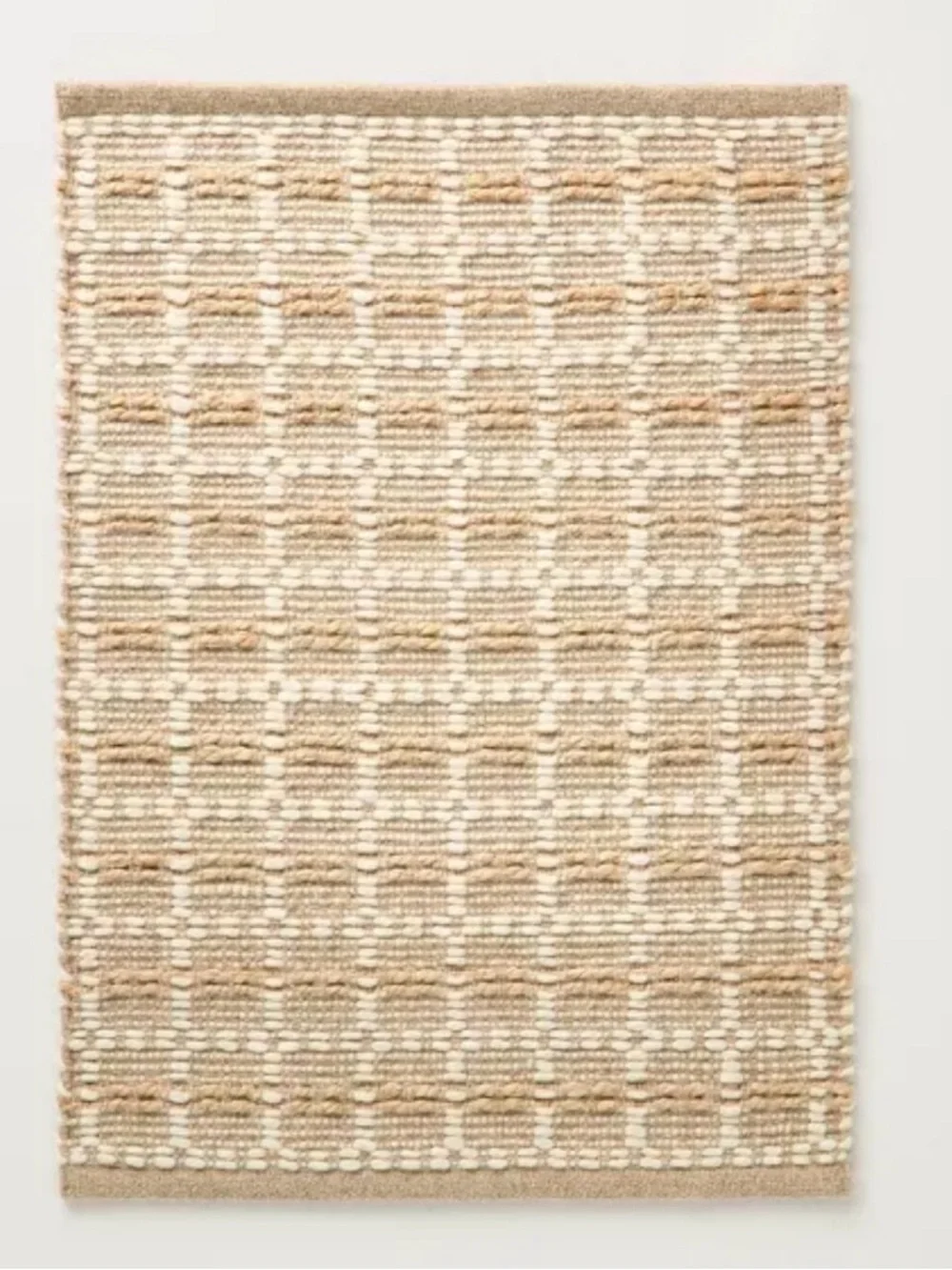 Box Grid Rectangular Handmade Woven Rug from the Hearth & Hand with Magnolia